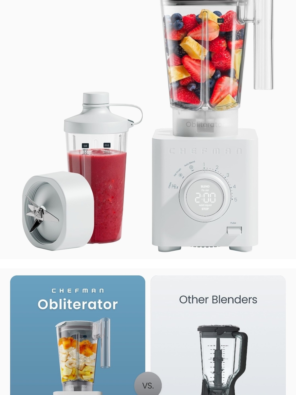 Chefman Obliterator Blender - Concrete - Picture 9 of 9